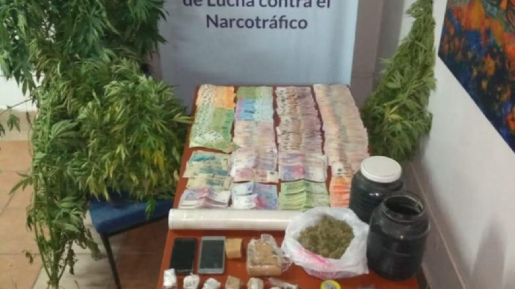 Narcotráfico: desbarataron una banda que operaba en Rivadavia